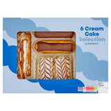 Sainsburys Cream Cake Selection x6 300g