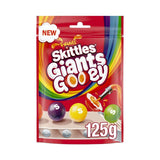 Skittles Giants Gooey Vegan Chewy Sweets Fruit Flavoured Pouch Bag 125g