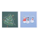 Sainsburys Home Square Fun Snowman  Santa 10pk