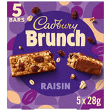Cadbury Brunch Raisin Wholegrain Cereal Bars Multipack 5 x 28g