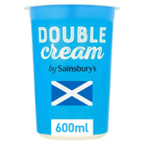 Sainsburys Scottish Double Cream 600ml