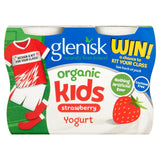 Glenisk Organic Kids Strawberry Yogurt 4 x 90g 360g