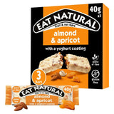Eat Natural Almond Apricot with a Yoghurt Coating Fruit  Nut Cereal Bars 3x40g