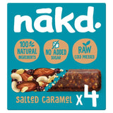 Nakd Salted Caramel Fruit  Nut Bars 4x35g