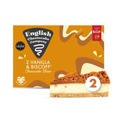 English Cheesecake Company Vanilla  Biscoff Cheesecake Slices x2 180g