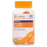 Sainsburys Health Matters Orange Flavour Immunity Vitamin C Gummies One a Day x60