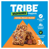 Tribe Wildfarmed Toffee Pecan  Raisin Flapjack Bars 3 x 50g