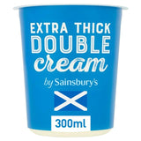 Sainsburys Scottish Extra Thick Double Cream 300ml