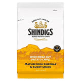 Shindigs Irish Ridge Cut Potato Chips Mature Irish Cheddar  Sweet Onion 90g
