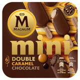 Magnum Mini Double Chocolate  Double Caramel Ice Cream Sticks 6x55ml