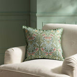 Habitat x Morris  Co Bluebell Cushion With Double Flange - 50x50