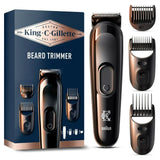 Gillette King C Cordless Mens Beard TrimmerHair Clipper Kit