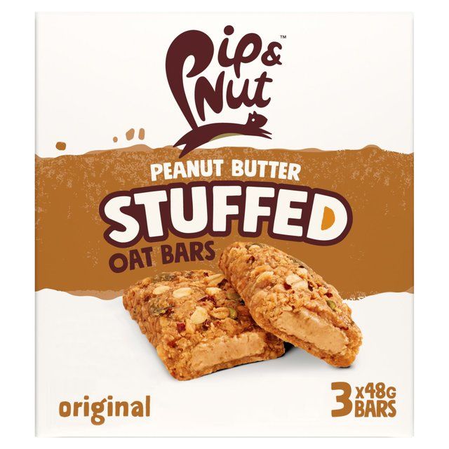 Pip & Nut Peanut Butter Stuffed Oat Bar Original   3 x 48g