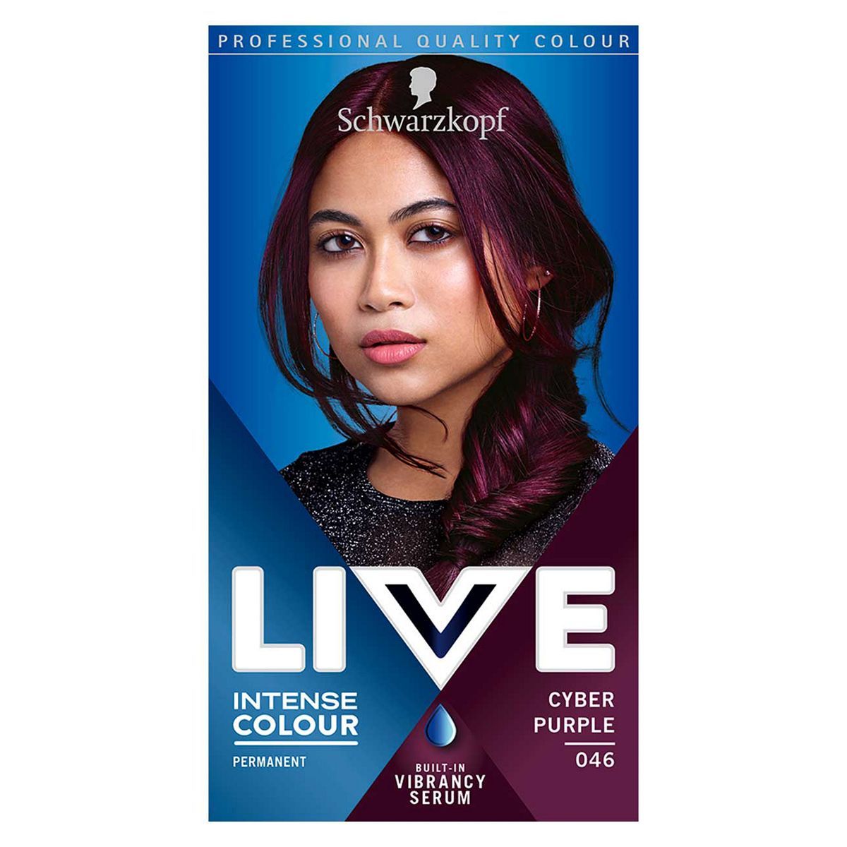 Schwarzkopf LIVE Cyber Purple 046 Permanent Hair Dye GOODS Boots   