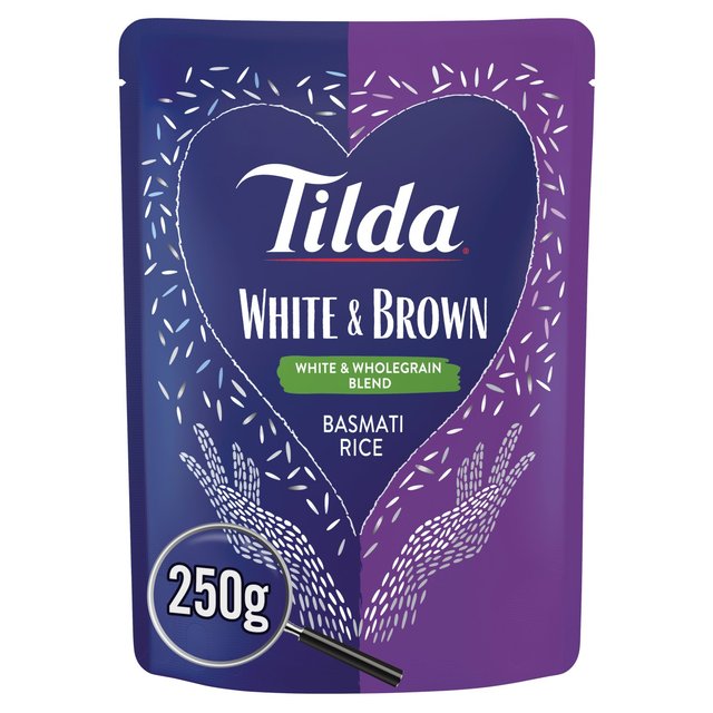 Tilda Microwave White & Brown Basmati Rice   250g