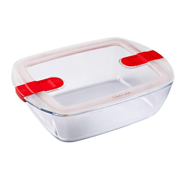 Pyrex Cook&Heat Rect Dish & Lid 2.6l   28 per pack