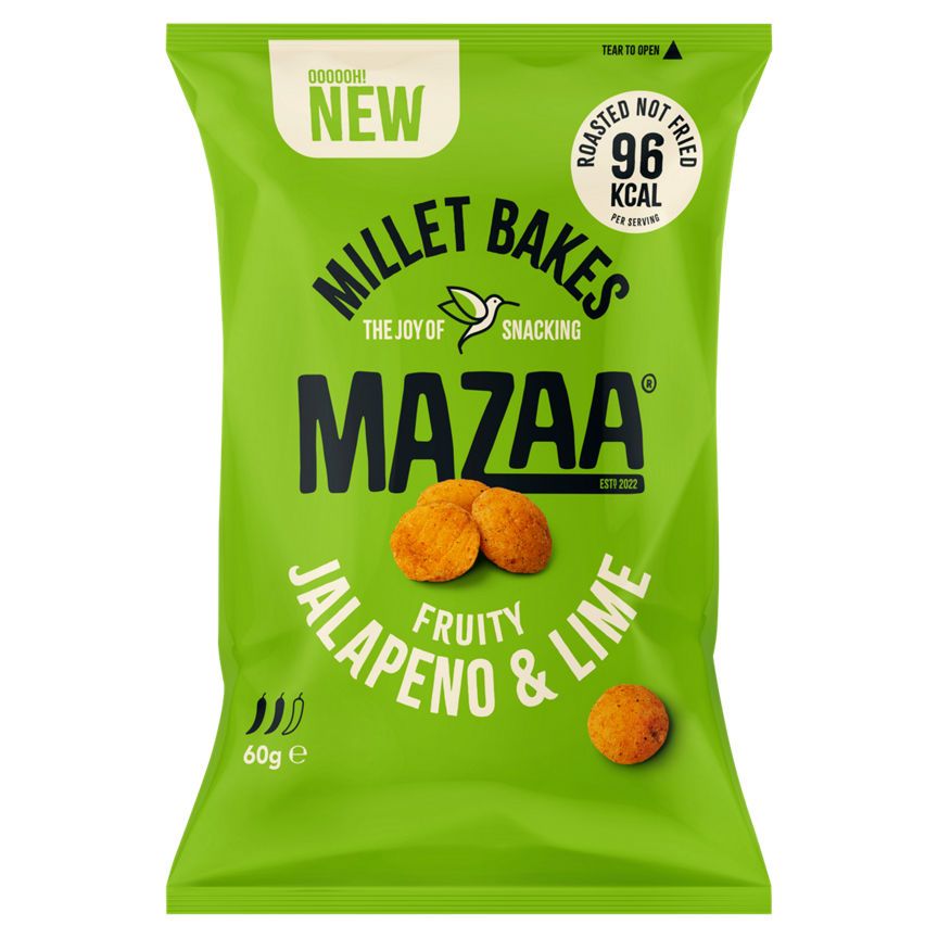 Mazaa Millet Bakes Fruity Jalapeno & Lime 60g