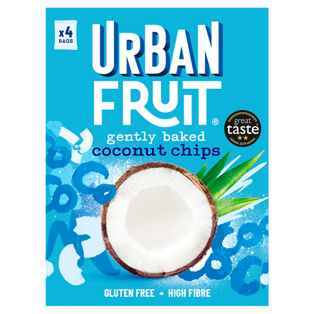 Urban Fruit Gently Baked Coconut Chips 4x18g