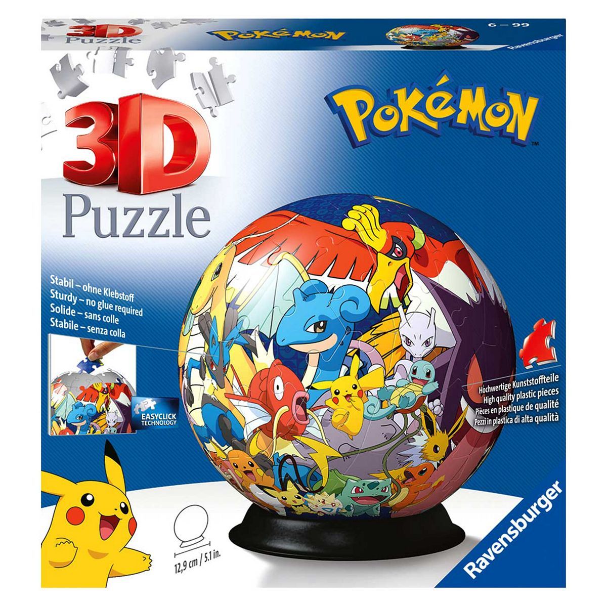 Ravensburger Pokemon 3D Puzzle Ball 72 Piece Jigsaw GOODS Boots   