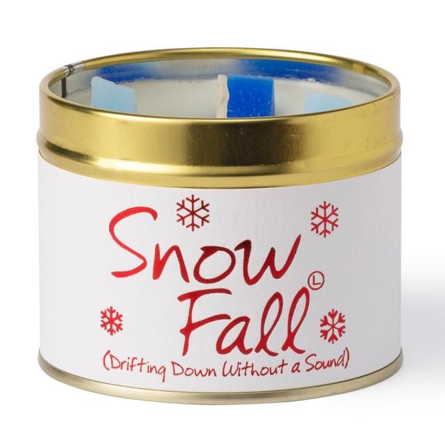 Lily-Flame Snow Fall Candle Tin