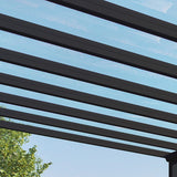 Palram Canopia Stockholm 11ft 2" x 24ft (3.4 x 7.3m) Aluminium Patio Cover GOODS Costco UK