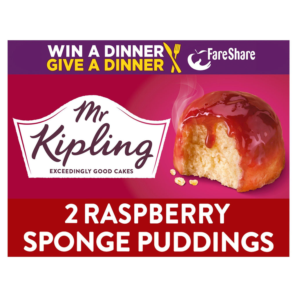 Mr Kipling Raspberry Sponge Puddings 2x95g