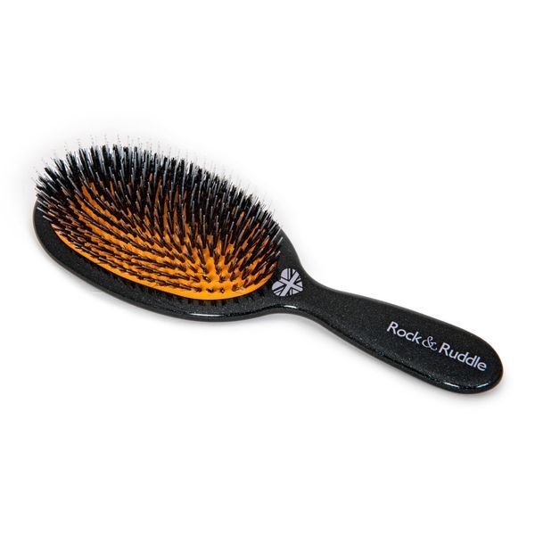 Rock & Ruddle Black Stardust Small Pure Bristle Hairbrush