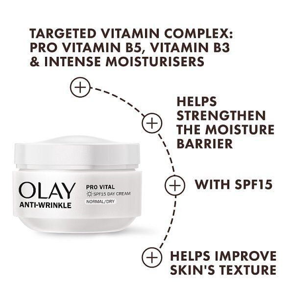 Olay Anti-Wrinkle Pro Vital Day Moisturiser SPF15 50ml GOODS Superdrug   