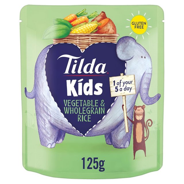 Tilda Kids Vegetable & Wholegrain Rice   125g GOODS M&S   