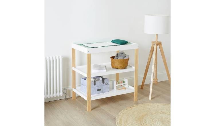 Ickle Bubba Coleby Scandi Open Changing Unit - White