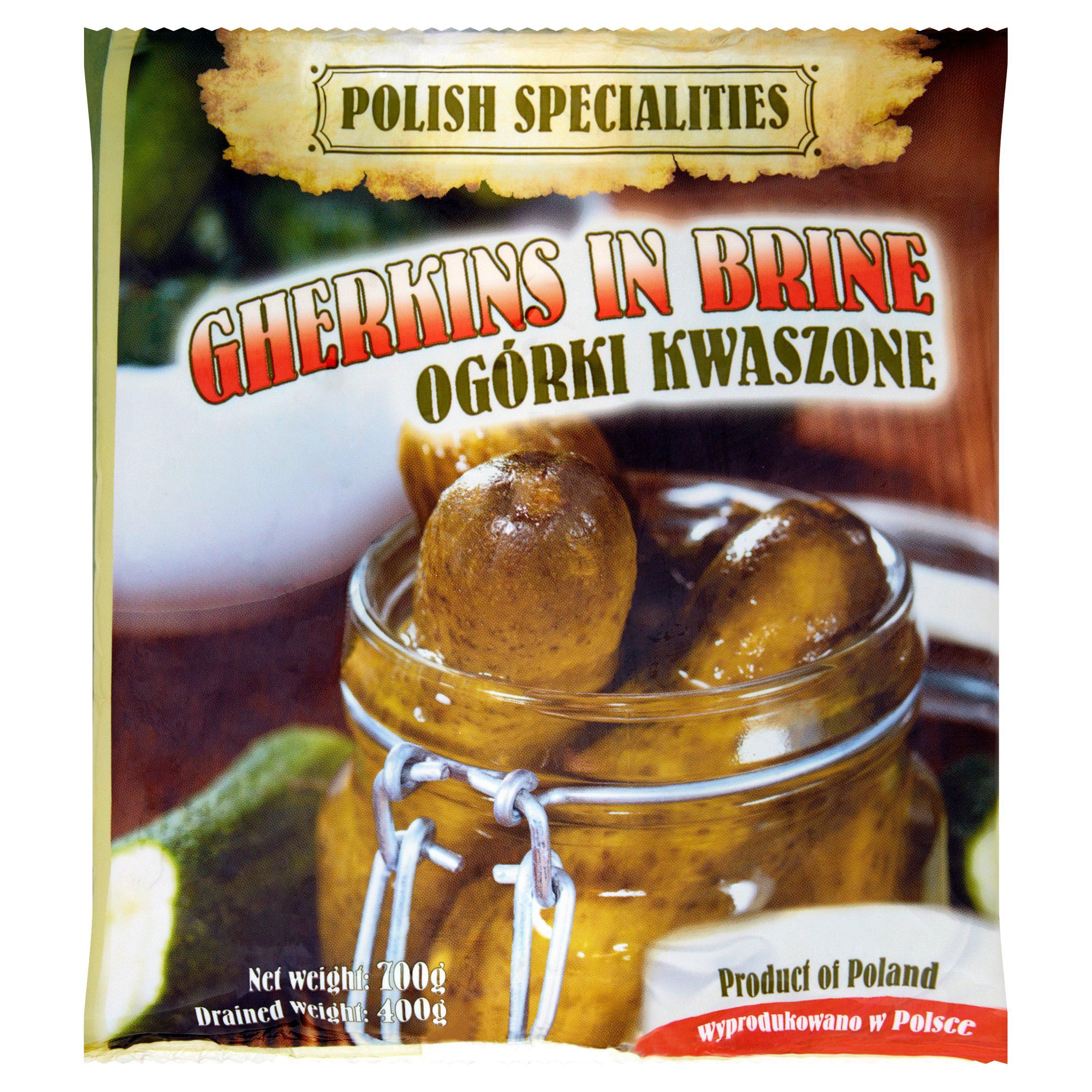 Polish Specialities Gherkins in Brine 700g Eastern European Sainsburys   