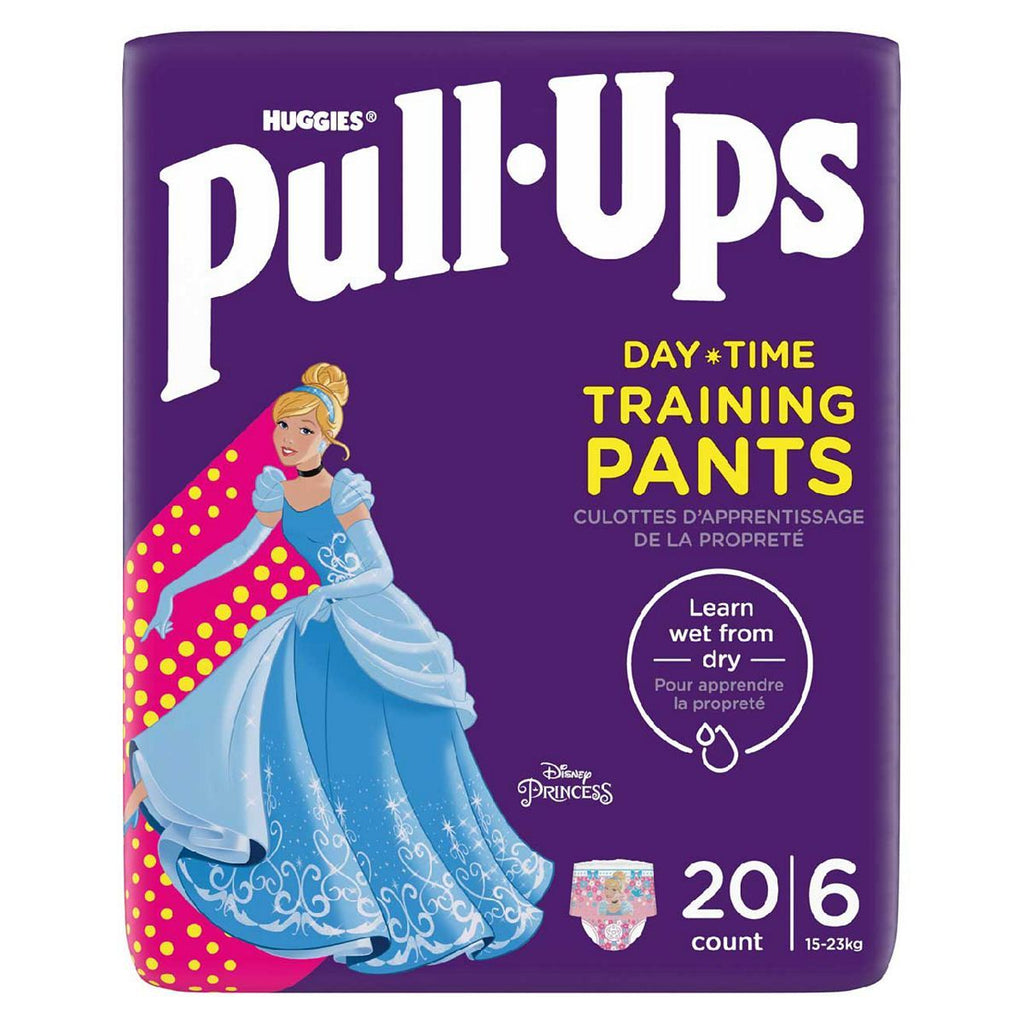 Huggies Pull-Ups Trainers Day, Girl, Size 2-4 Years, Nappy Size 5-6+, 20 BIG KID Training Pants