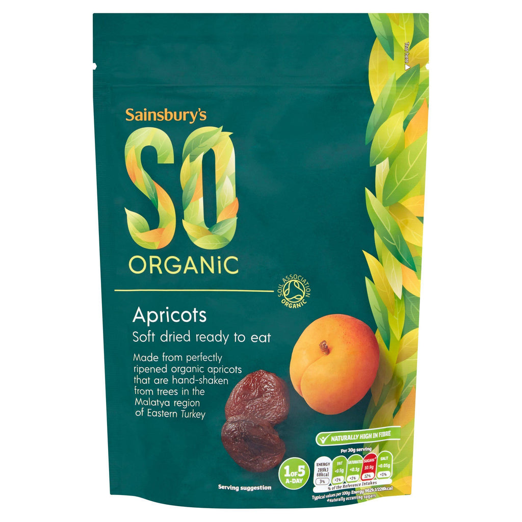 Sainsbury's Soft Apricots, SO Organic 250g