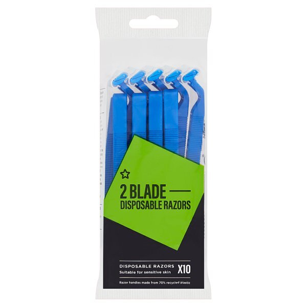 Superdrug Male Twin Blade Disposable Razors x10