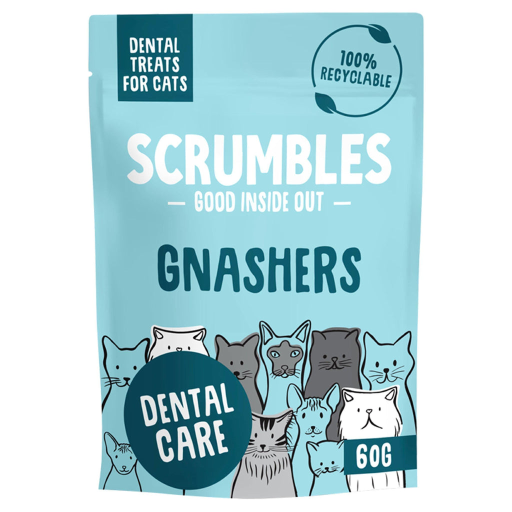 Scrumbles Gnashers Dental Cat Treats 60g