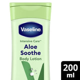 Vaseline Intensive Care Body Lotion Aloe Soothe 200ml GOODS Superdrug 200ML  