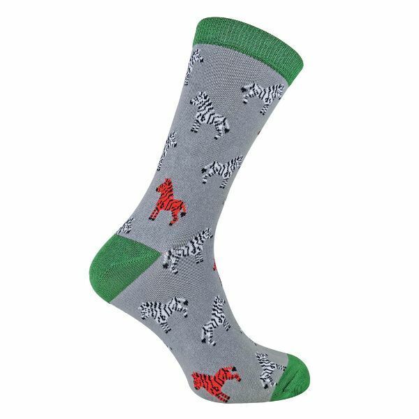 Mr Heron Mens Animal Design Bamboo Socks 6-11 UK