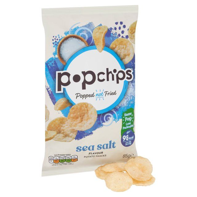 popchips Sea Salt Sharing Crisps   85g GOODS M&S   