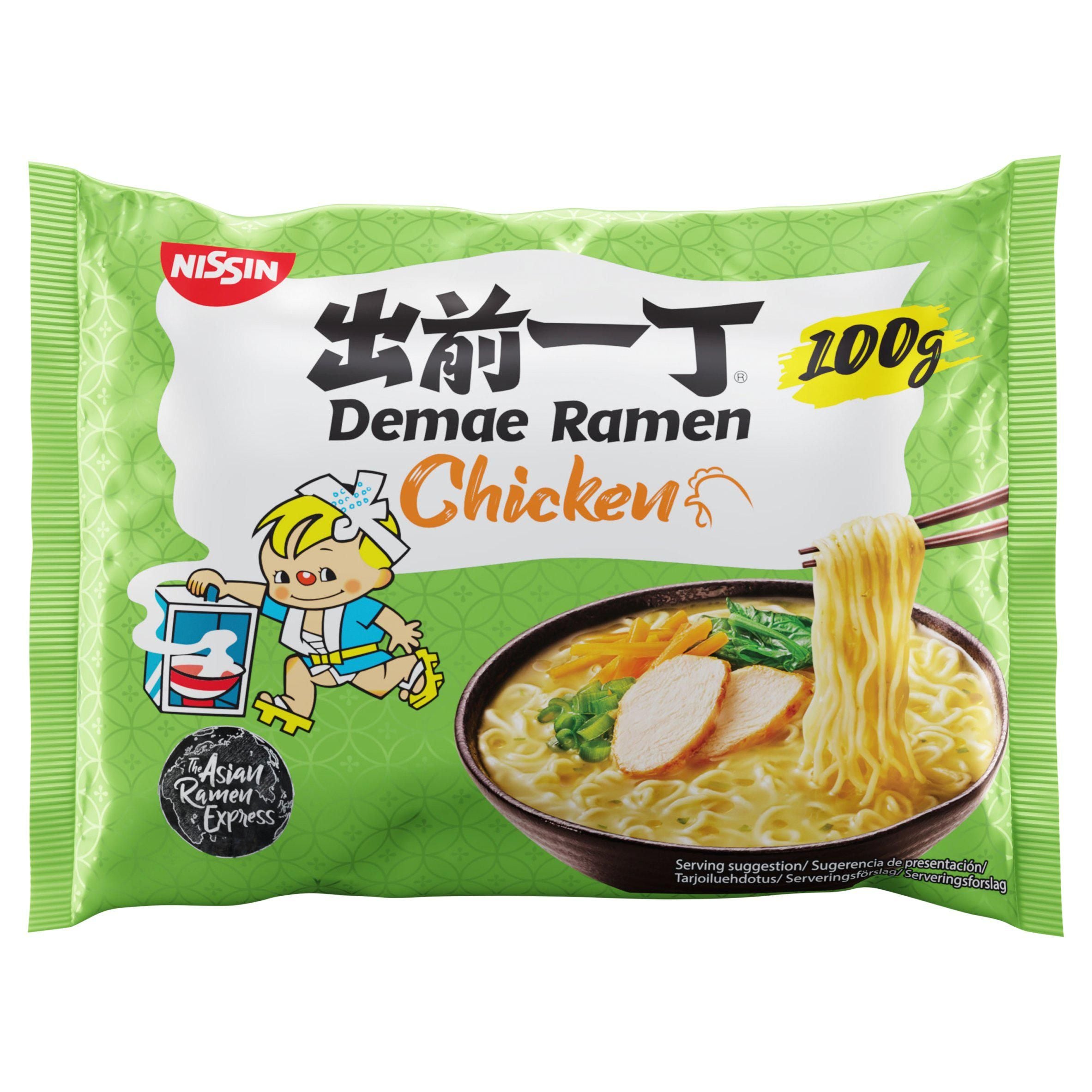 Nissin Demae Ramen Chicken Flavour Japanese Noodlesoup 100g GOODS Sainsburys   