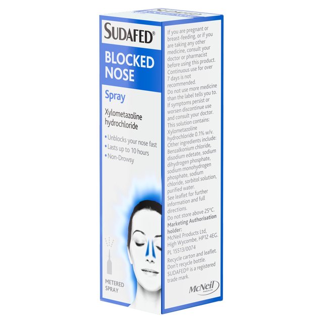 Sudafed Blocked Nose Spray   15ml