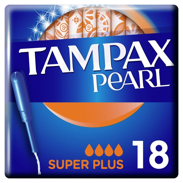 Tampax Pearl Super Plus Tampons    18 per pack