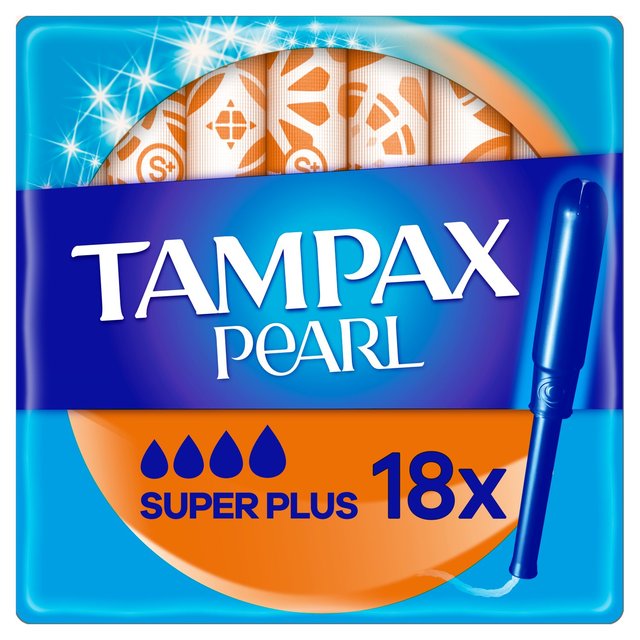 Tampax Pearl Super Plus Tampons    18 per pack GOODS M&S   