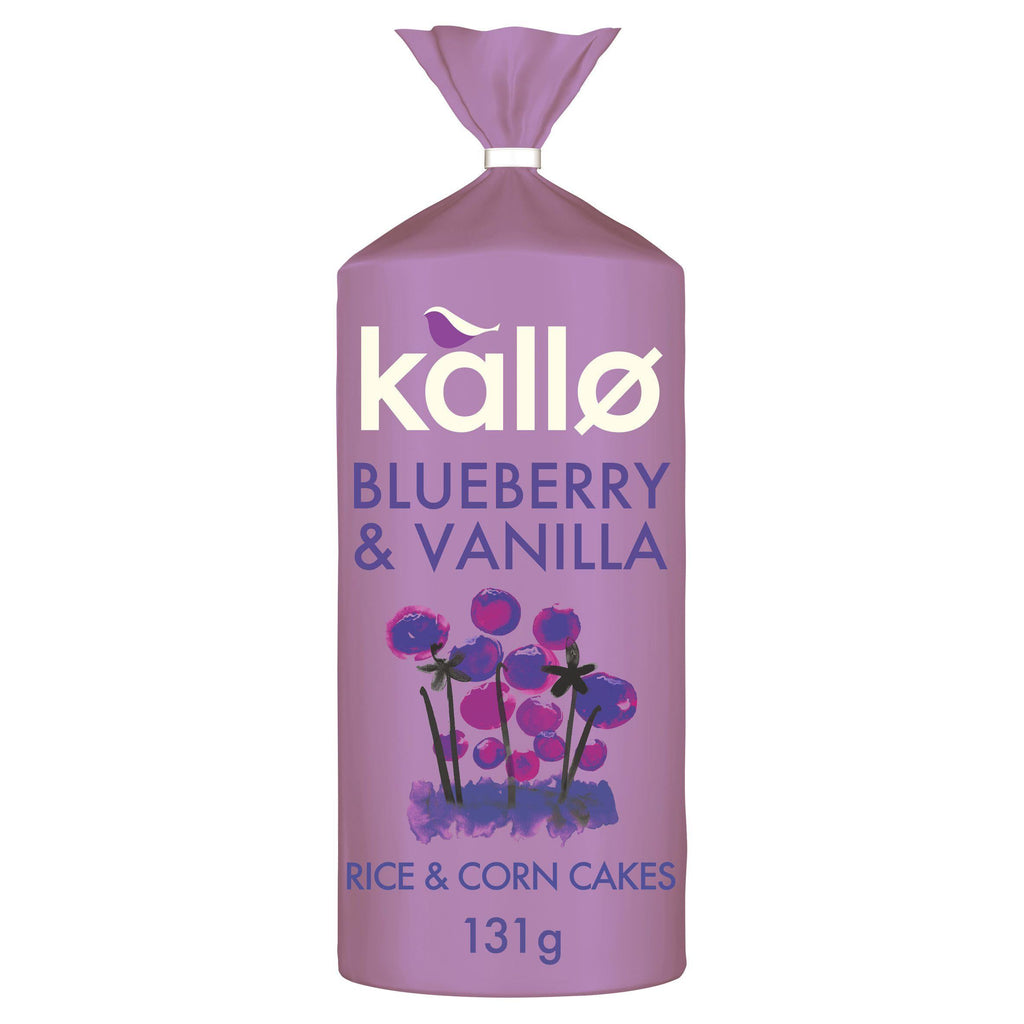 Kallo Blueberry & Vanilla Rice & Corn Cakes 131g