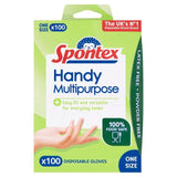 Spontex Handy Multi-Purpose Disposable Gloves Latex Free & Powder Free   100 per pack GOODS M&S   