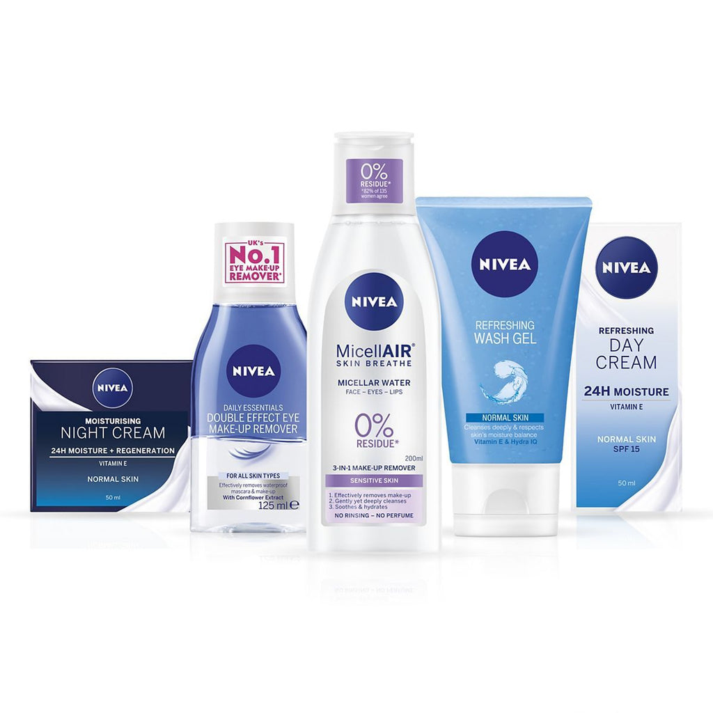 NIVEA Essentials Face Moisturisers & Cleansers Bundle