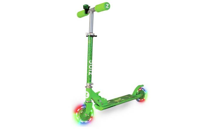 Zinc Dino Foldable Light Up 2 Wheel Scooter