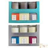 Torc Fragranced Textured Glass Candles 3 Pack