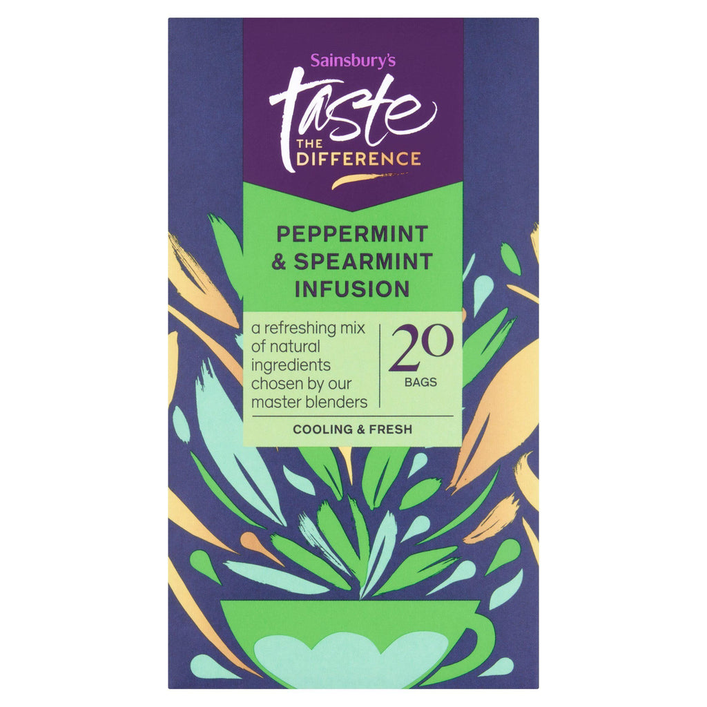 Sainsbury's Peppermint & Spearmint 20s, Taste the Difference