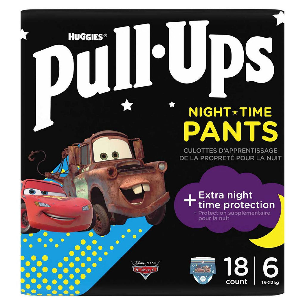 Huggies Pull-Ups Unisex Night Time Training Nappy Pants, Size 6, 18 Pants