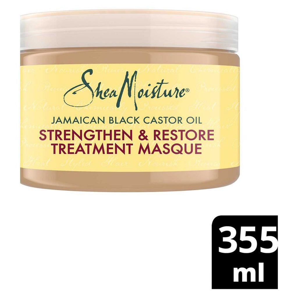 SheaMoisture Strengthen & Restore Hair Treatment Mask Jamaican Black Castor Oil Silicone and Sulphate Free 355 ml